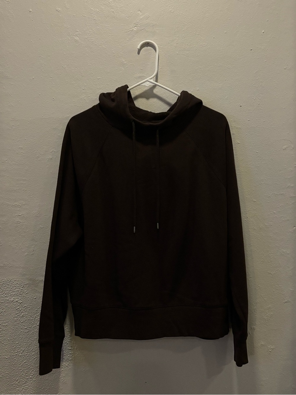 Brown Hooded Pullover Sweatshirt